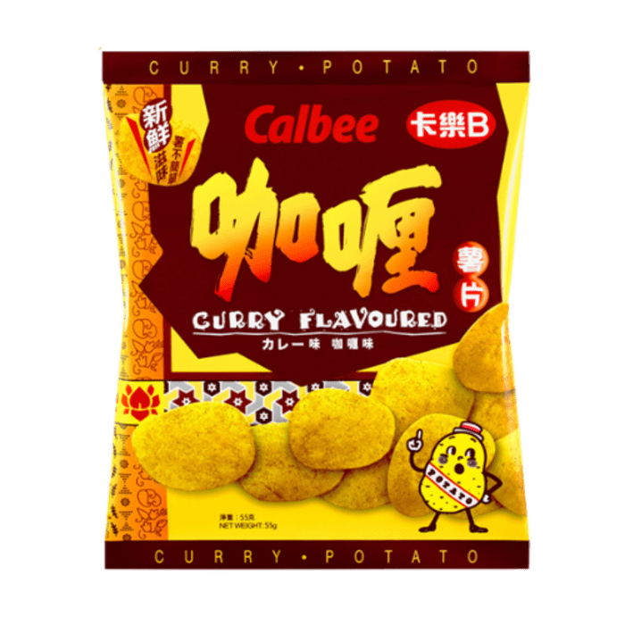 Calbee potato crisps curry