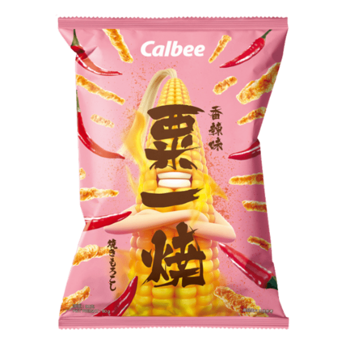 Calbee grill-a-corn hot and spicy