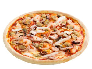 Dinkel Vollkorn Pizza Meeresfrüchte