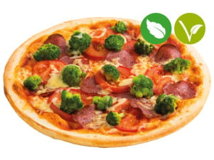 Dinkel Vollkorn Pizza Salamico vegan