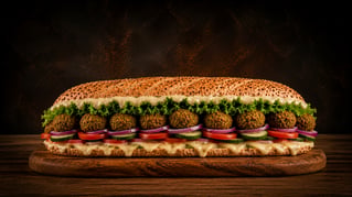 Croque-Falafel klein Croque-Falafel klein