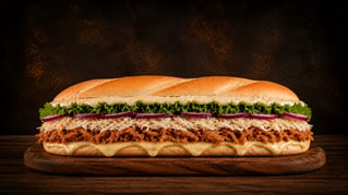 Croque-Pulled-Pork groß Croque-Pulled-Pork groß