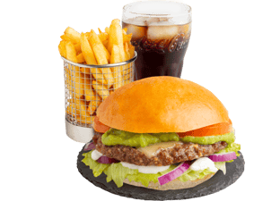 Guacamole Beef Burgermenü 