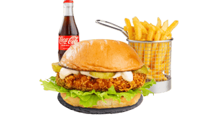 Crispy Chicken Burgermenü