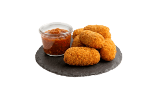 Hot Cheddar Bites inkl. Jalapeno Dip Hot Cheddar Bites inkl. Jalapeno Dip