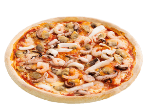 Dinkel Vollkorn Pizza Meeresfrüchte