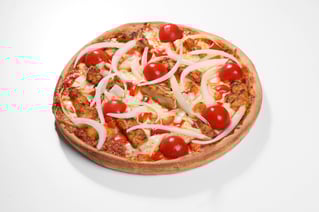 Pizza Butter Chicken mini + Curry-Knobi-Sauce