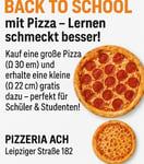 Back to School mitPizza-Lernen schmeckt besser! ab 08.09 bis 30.09