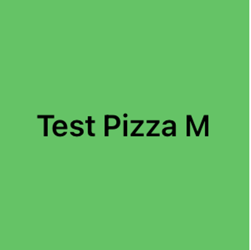 Test Pizza M
