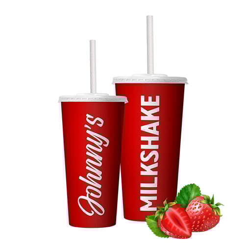 Milkshake Aardbei Groot