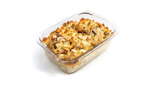 Nudelgratin Hähnchenfilet & Champignons