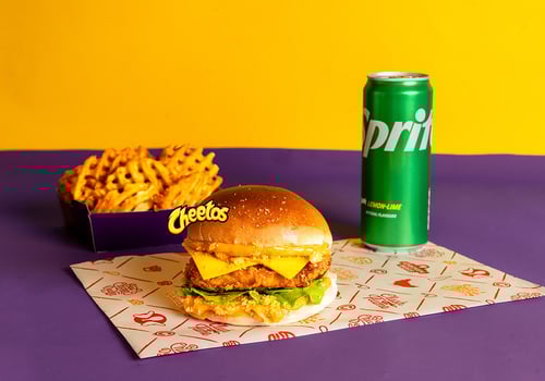 Cheetos Burger Menu