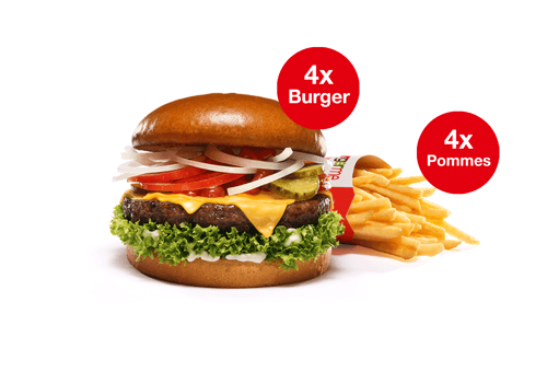 Burger’n’Fries for Four