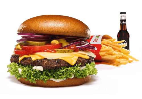 Unser Big Angus Cheese-Menü