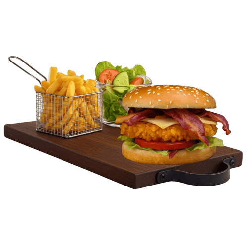 Spicy  Kipburger Menu