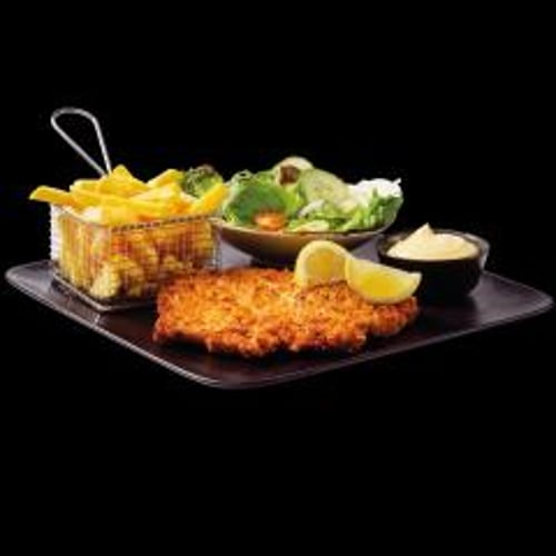 Kipschnitzel menu
