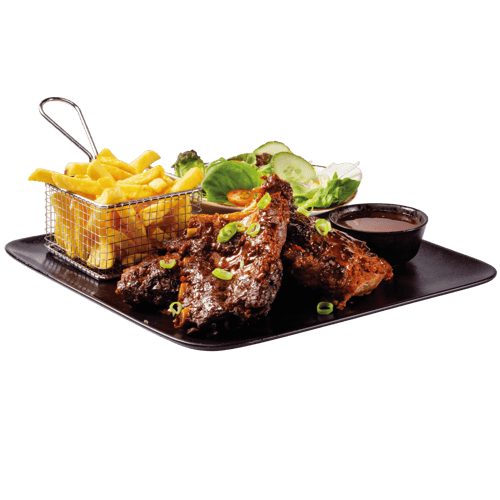 Sappige spareribs menu