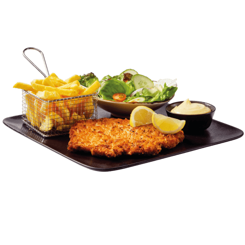 Kipschnitzel menu