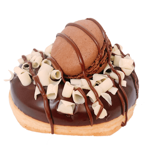 Triple Chocolate Macaron Donut