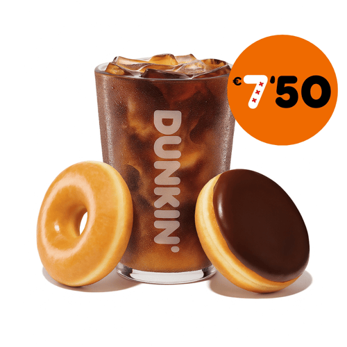 2 Donuts + 1 Small Iced Drink