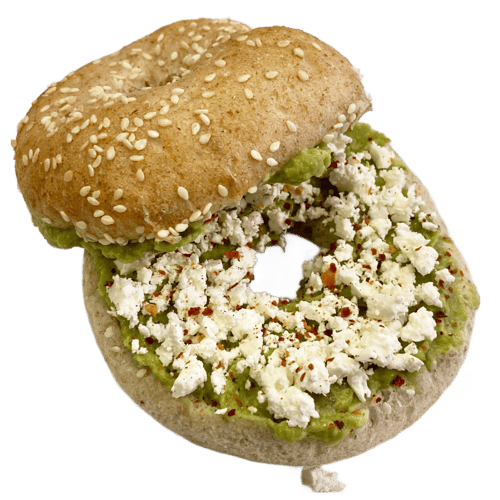 Avocado & Feta Bagel
