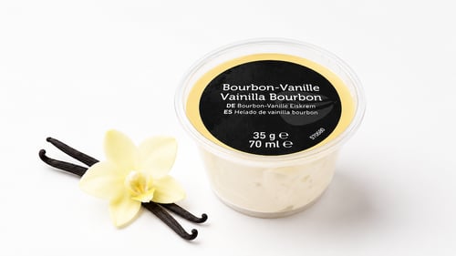 Eiscreme Bourbon-Vanille