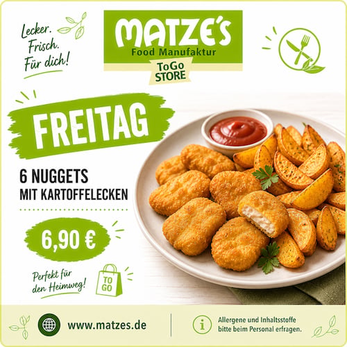 Pommes & 6 Kartoffelecken