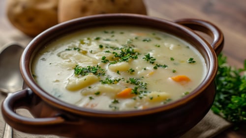 Käse-Lauch Suppe