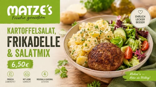 Kartoffelsalat mit Frikadelle