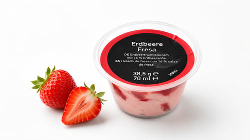  Erdbeer Eiscreme