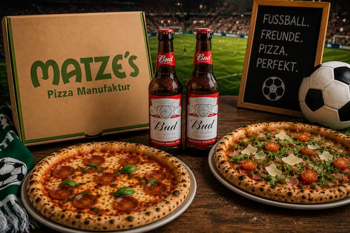 WM Aktion for 2/  2 Medium Pizzen + 2 BUD Bier