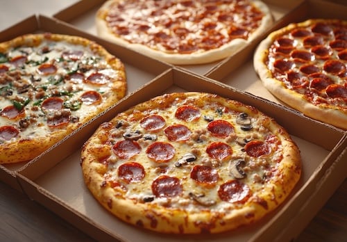 Pizza für 4