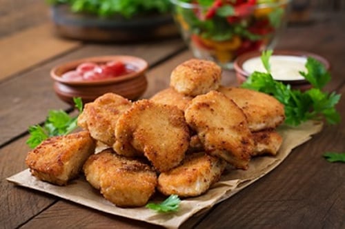 6 Nuggets mit Dip