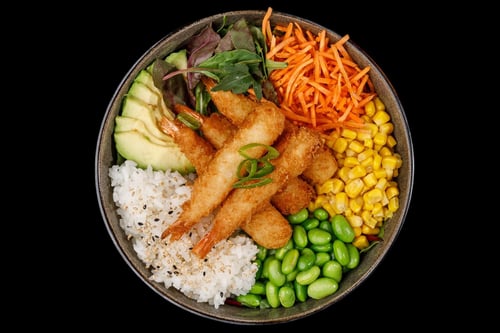 Funa Poke Bowl Ebi Tempura