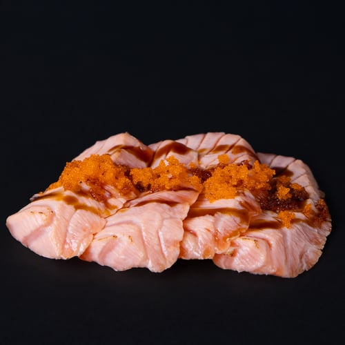 Sake Flamed Sashimi (6 Stück)