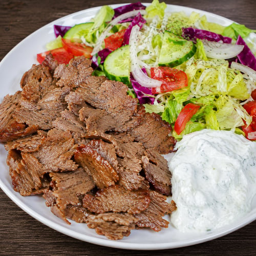 Döner-Teller mit Salat 