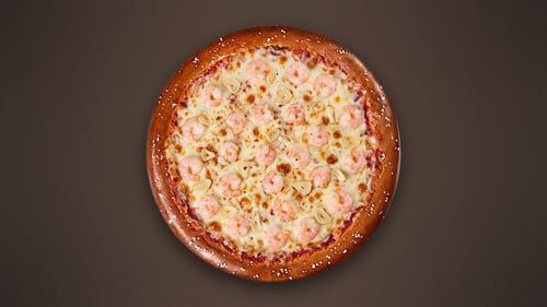 Brezel Pizza Gamberetti 26cm