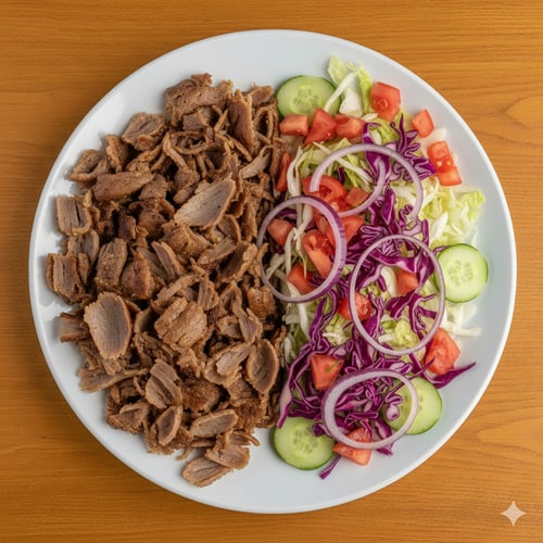 Döner-Teller mit Salat 