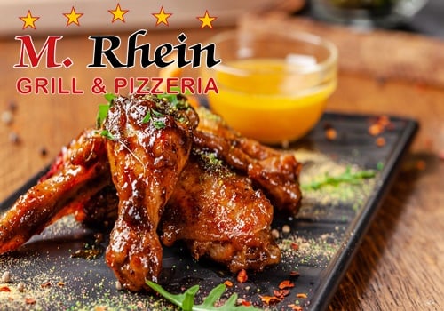 Chicken Wings mit Pommes 9 Stk.