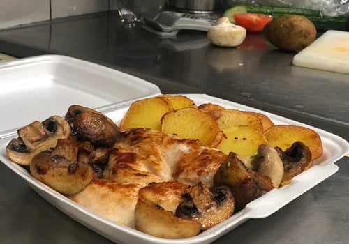 Hähnchenbrust mit Champignons