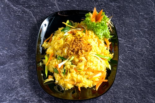 Gebratener Eierreis mit Gemüse (vegetarisch)