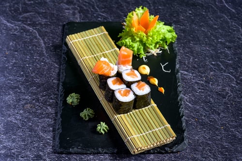 Sake Cream Cheese Maki, 6 Stück