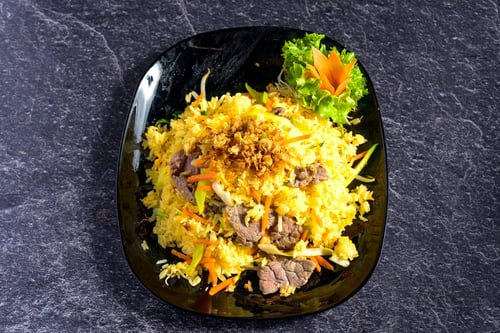  Gebratener Eierreis mit Rindfleisch