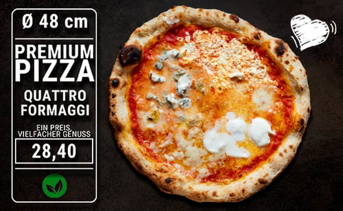 Pizza Quattro Formaggi Ø 48cm