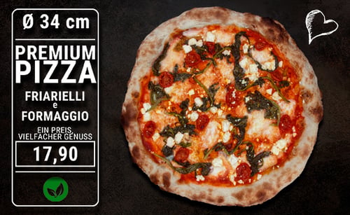 Pizza Friarielli e Formaggio Ø 34cm