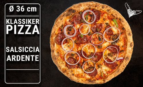 Pizza Salsiccia Ardente, Ø 36cm