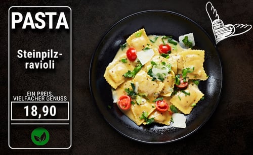 Steinpilzravioli