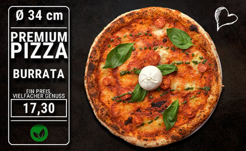 Pizza Burrata Ø 34cm
