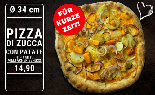 Pizza di Zucca con Patate  Ø 34cm