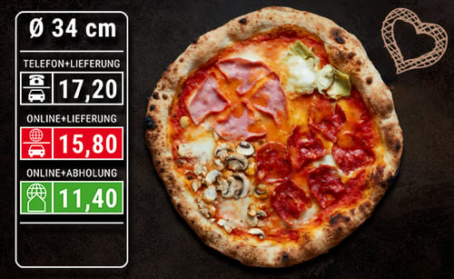 Pizza Quattro Stagioni Ø 34cm